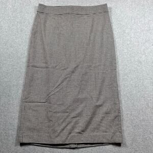 Kate Spade Houndstooth A-Line Skirt Black White